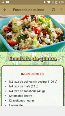 Recetas Veganas Fáciles android App screenshot 1